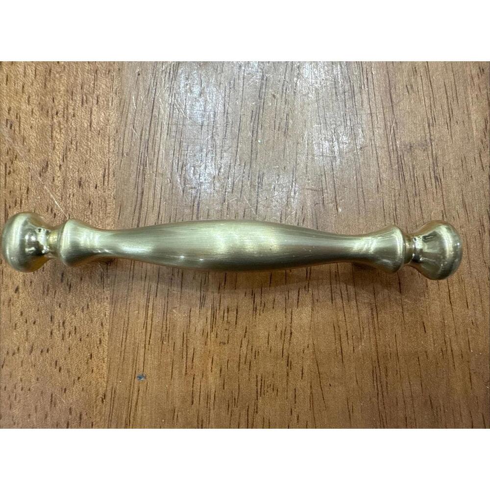 Vintage Lot 17 Amerock Polished Brass Pulls Drawer Cabinet Handles 4” BP864-074